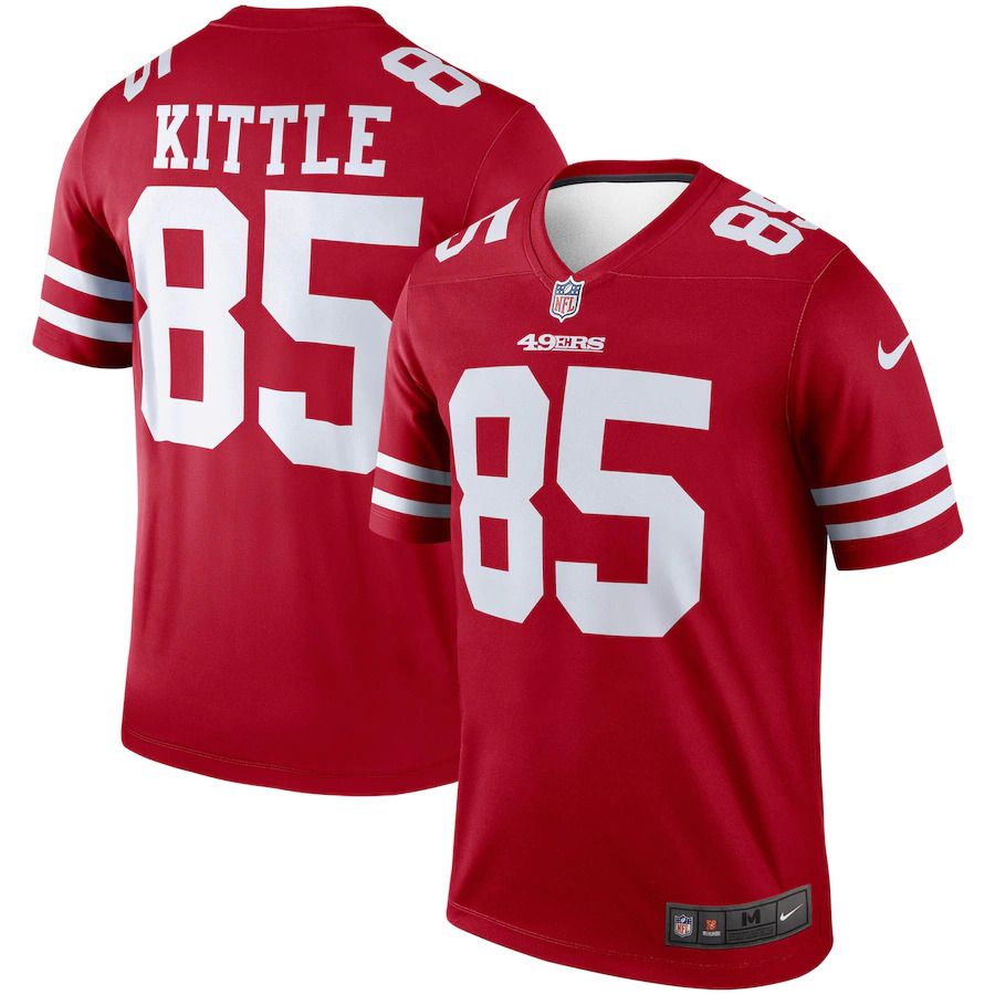 Men San Francisco 49ers #85 George Kittle Nike Scarlet Legend NFL Jersey